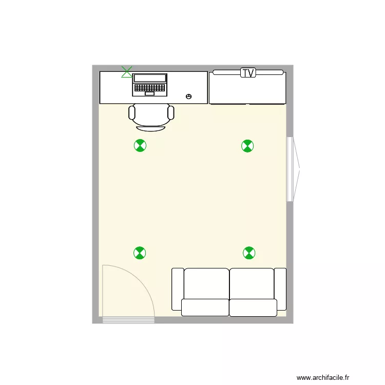 bureau. Plan de 