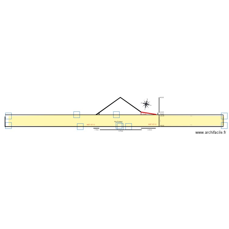 facade OUEST SV 1. Plan de 0 pièce et 0 m2