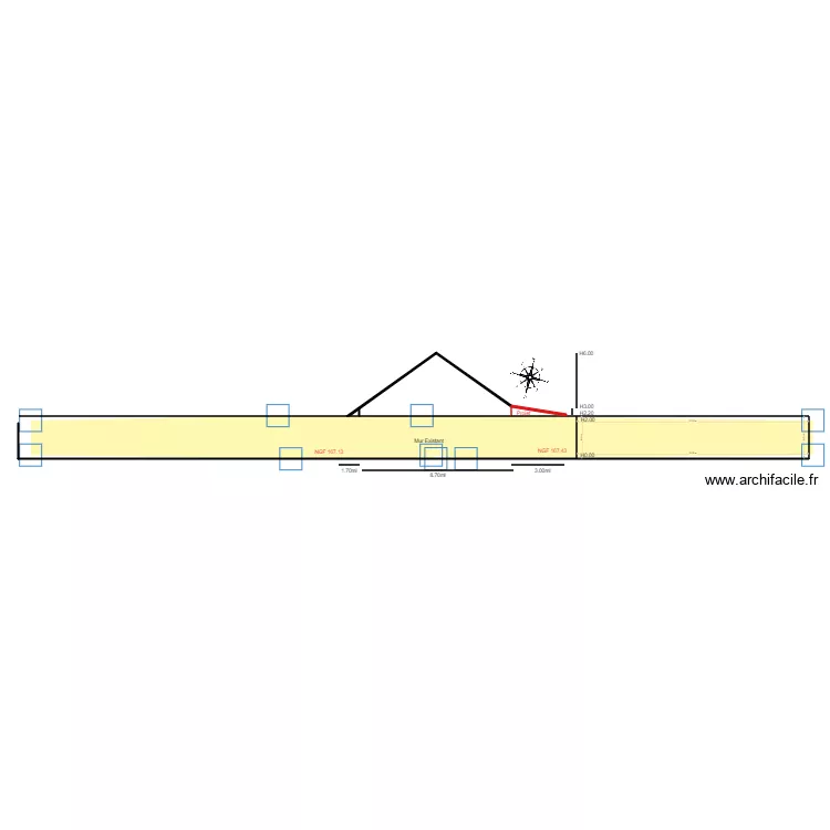 facade OUEST SV 1. Plan de 