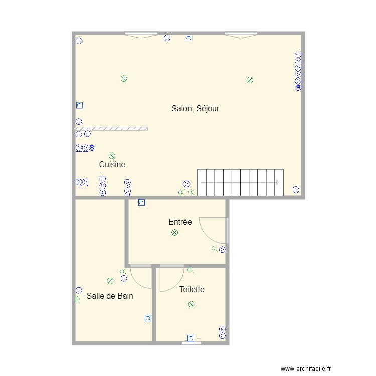 Little Mouss Appartement 2 RDC. Plan de 0 pièce et 0 m2