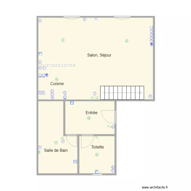 Little Mouss Appartement 2 RDC. Plan de Little Mouss Appartement 2 RDC. Plan de
