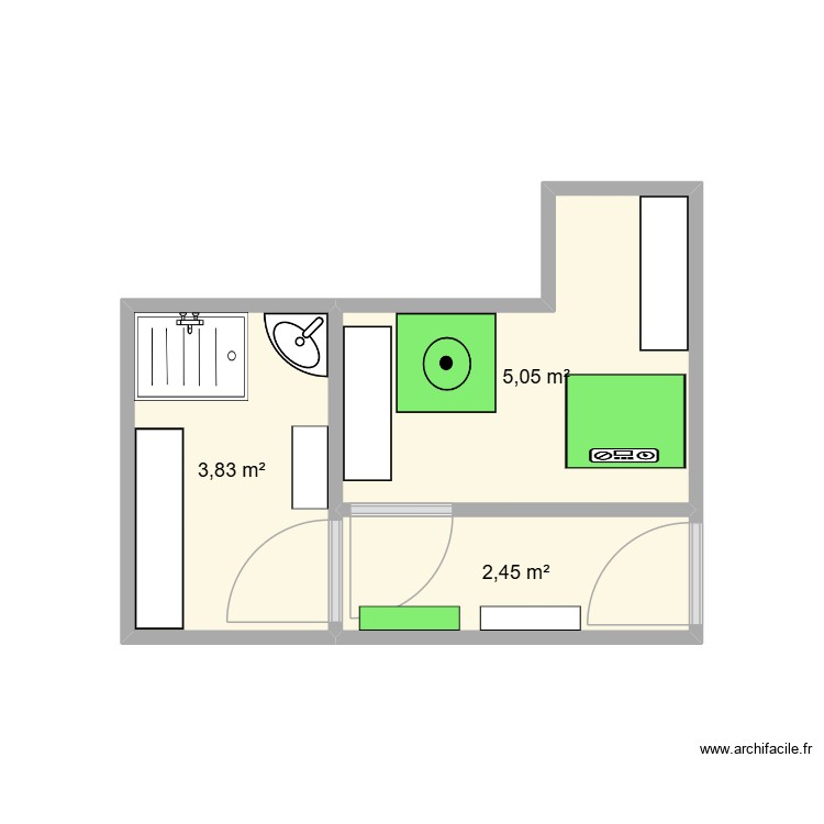 sdbP3. Plan de 0 pièce et 0 m2