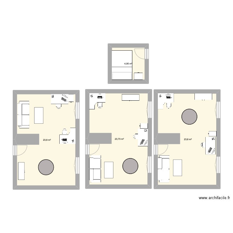 Mimi Appart. Plan de 0 pièce et 0 m2