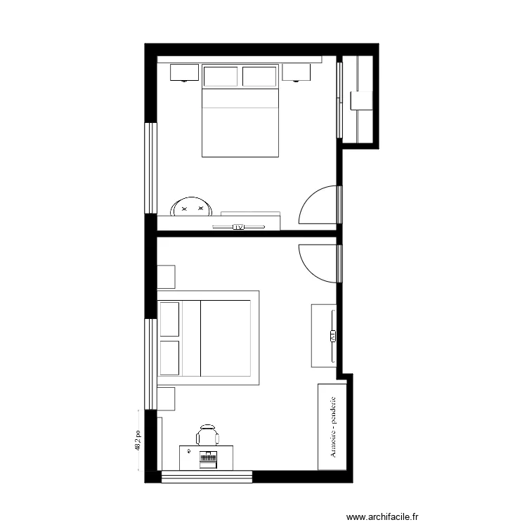 Bouffrad Chambres 2. Plan de 