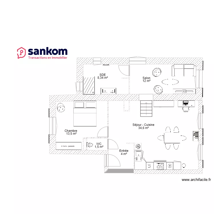 PLAN BASE 2eme etage. Plan de 