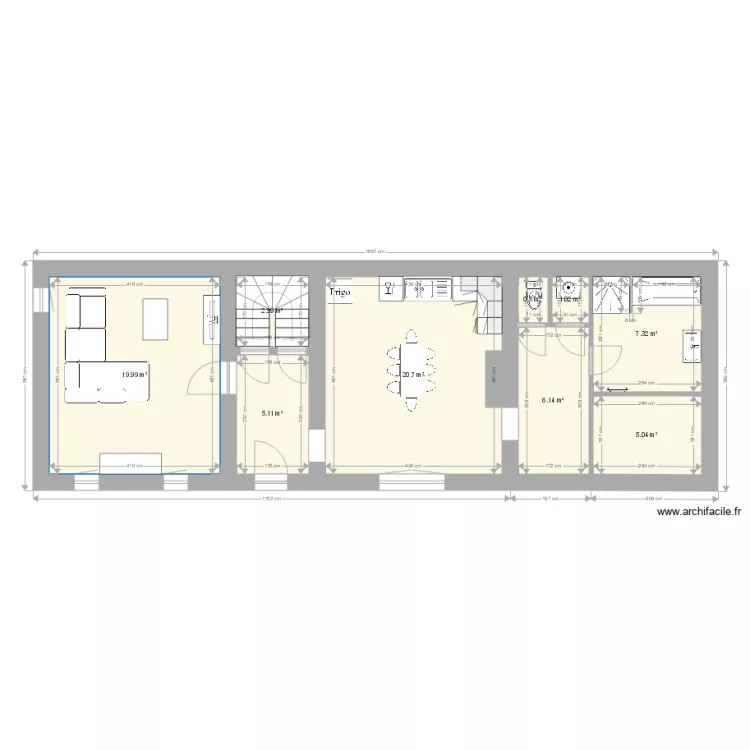 Maison Saulzoir. Plan de 