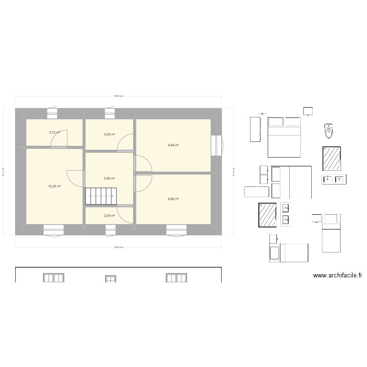 Gite 2 - esc A - R1 C. Plan de 0 pièce et 0 m2
