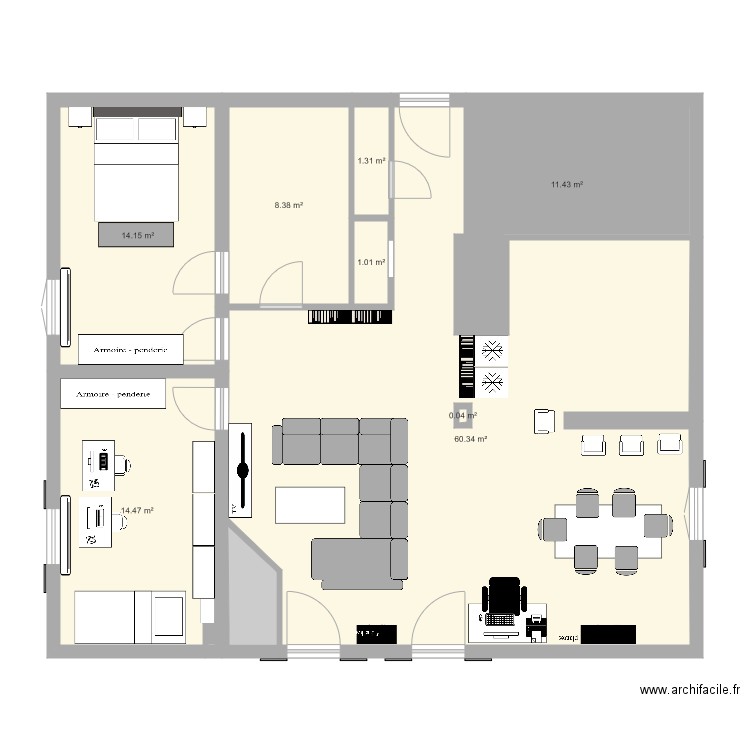 appart suisse. Plan de 0 pièce et 0 m2