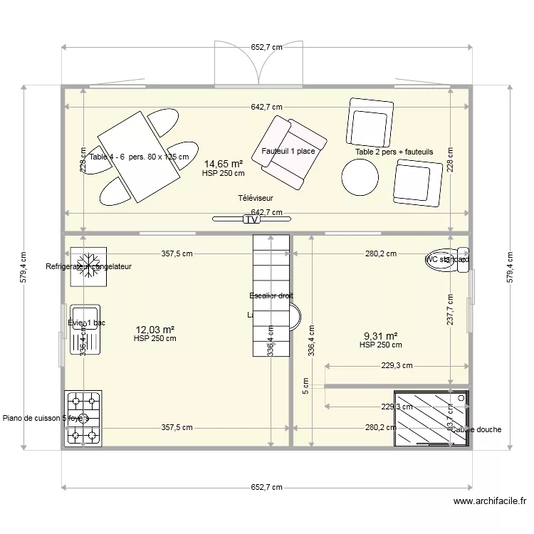 R&eacute;novation et Extension . Plan de 