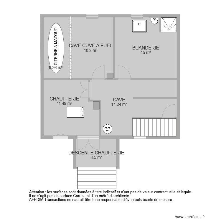 BI6250 SOUSSOL. Plan de 0 pièce et 0 m2