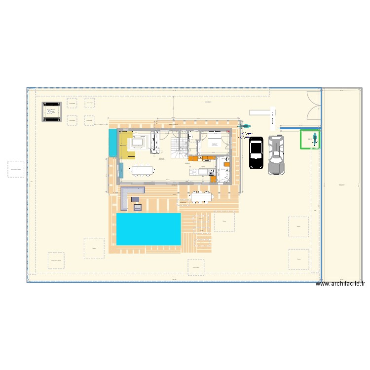 cuisine au 10/10/2022. Plan de 9 pièces et 1127 m2