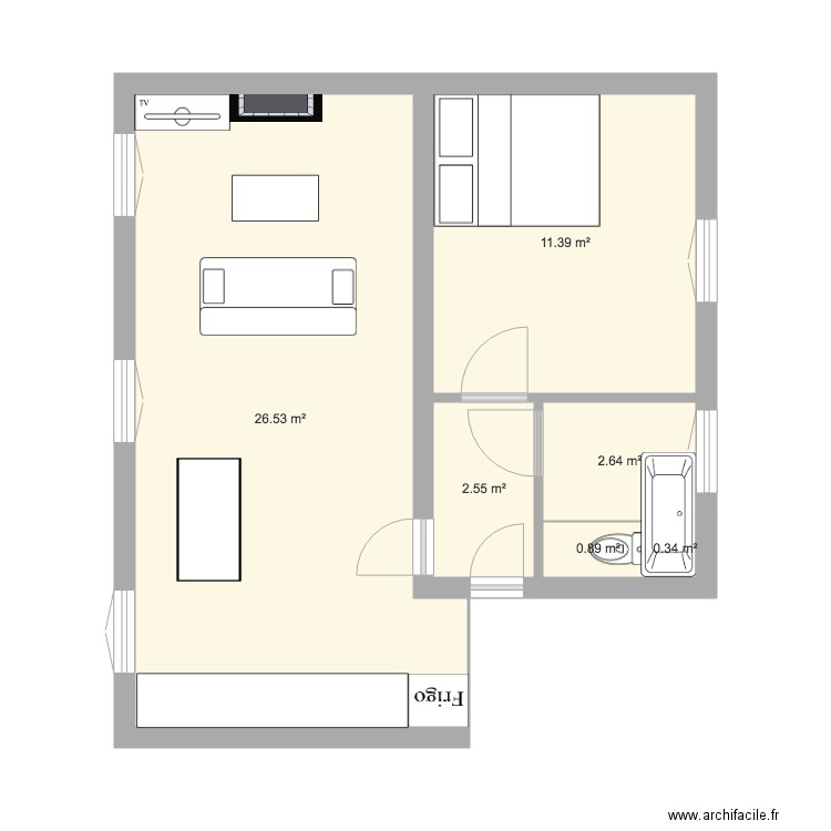 Appartement B. Plan de 0 pièce et 0 m2
