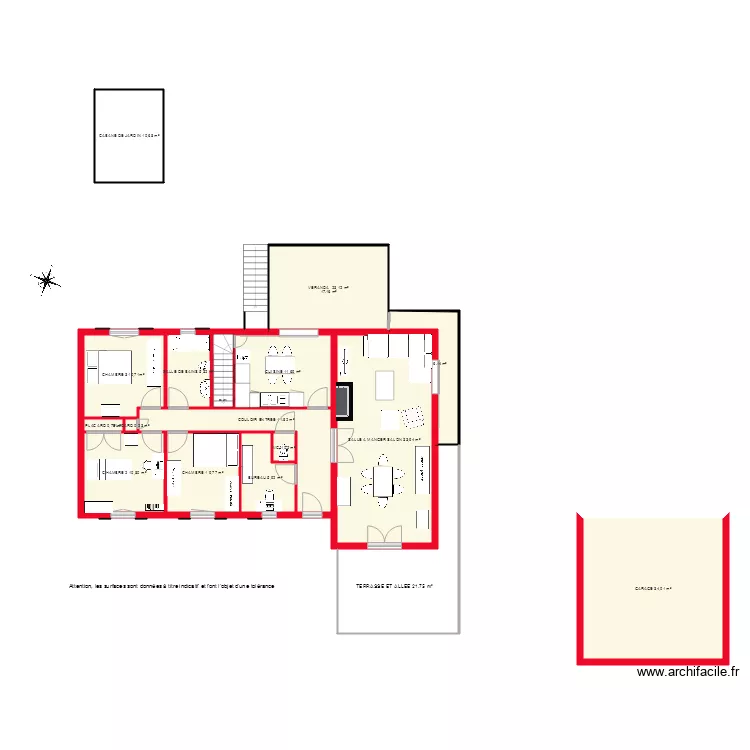 BI2786 REZ DE CHAUSSEE. Plan de 