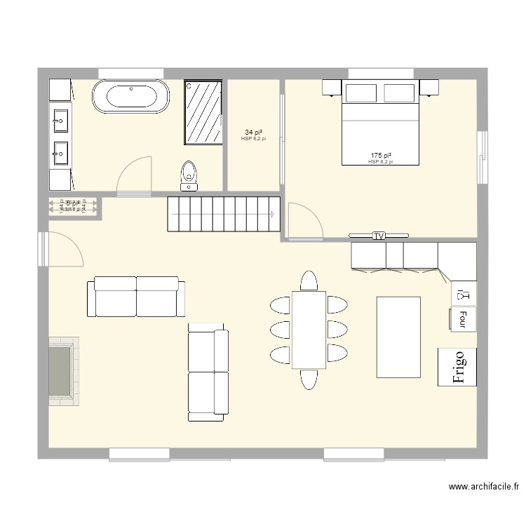 maison stoke Plan 5 pièces 83