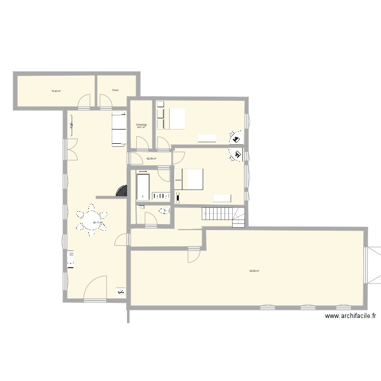 Caussade RDC. Plan de 0 pièce et 0 m2