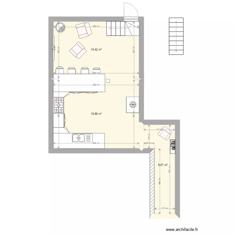 Cuisine dom. Plan de 