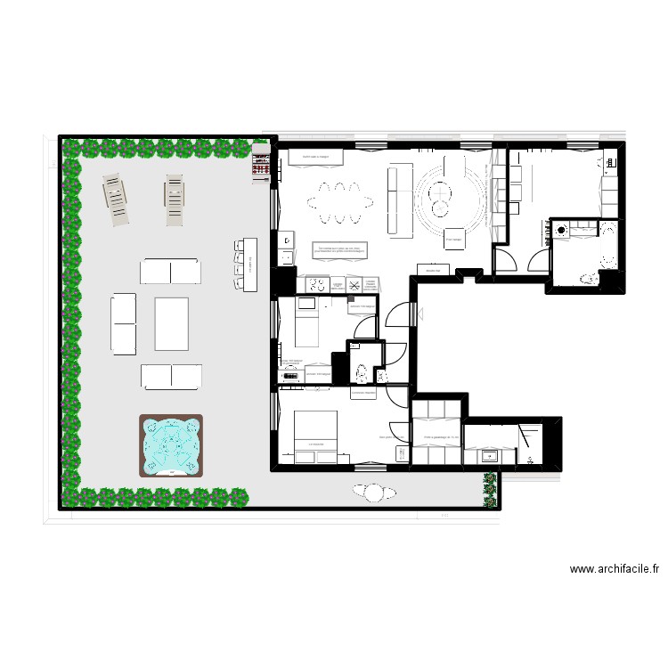 Grégory KILOTA Plan. Plan de 12 pièces et 215 m2