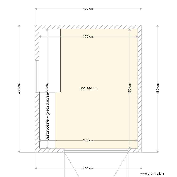 Garage 1. Plan de 1 pièce et 17 m2