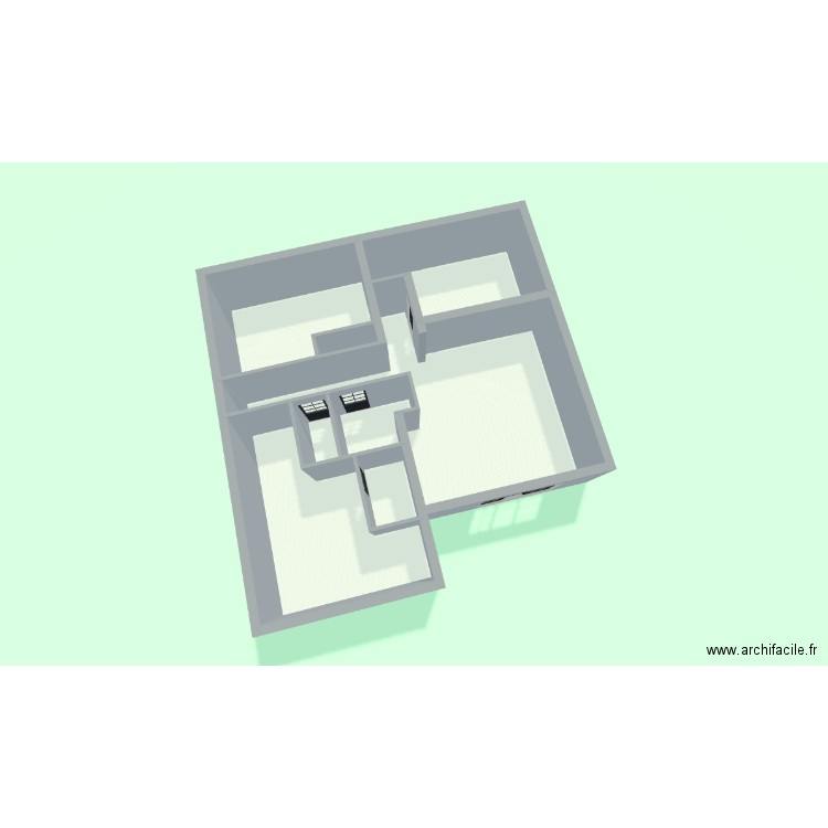 R1  2 APPT A LOUER. Plan de 8 pièces et 87 m2
