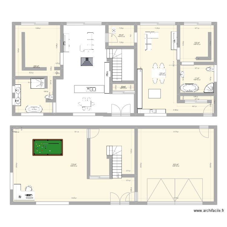 montée girouard_updated 20022023. Plan de 8 pièces et 188 m2