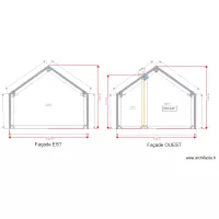 Projection  pignon EST OUEST