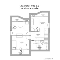 Logement type F4 après travaux