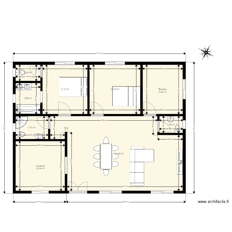 Villa FITIAVANA 2. Plan de 0 pièce et 0 m2