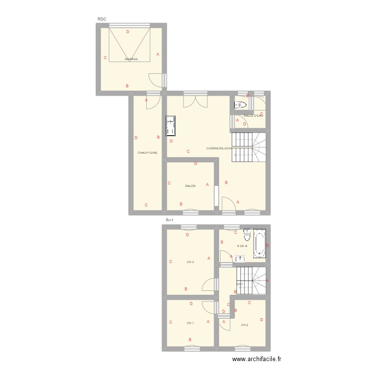 PAILLER 3 FORGE. Plan de 11 pièces et 97 m2