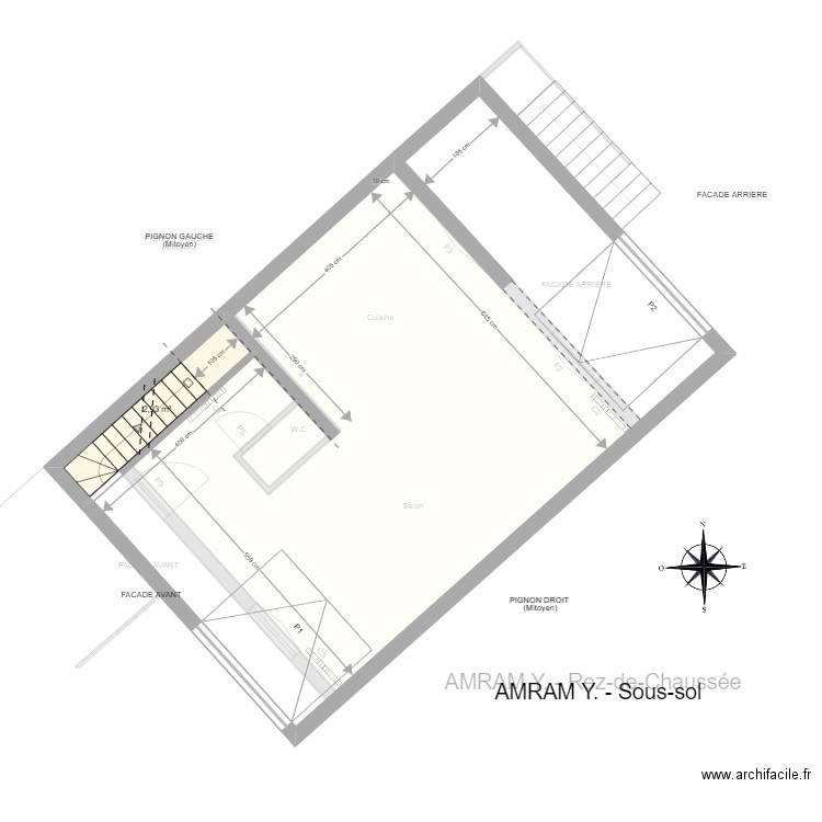 AMRAM Y_Sous-sol. Plan de 0 pièce et 0 m2