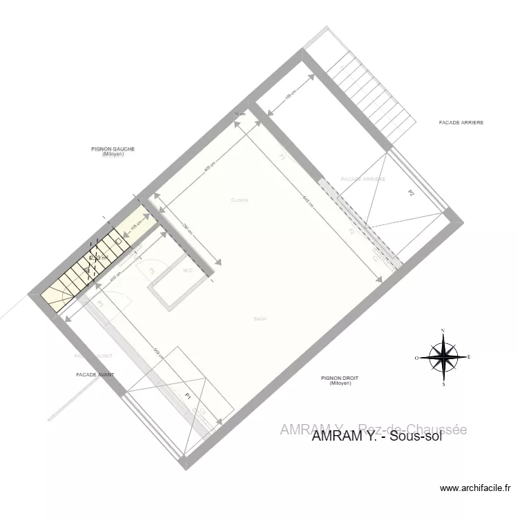 AMRAM Y_Sous-sol. Plan de 
