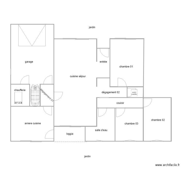 achalé am. Plan de 0 pièce et 0 m2