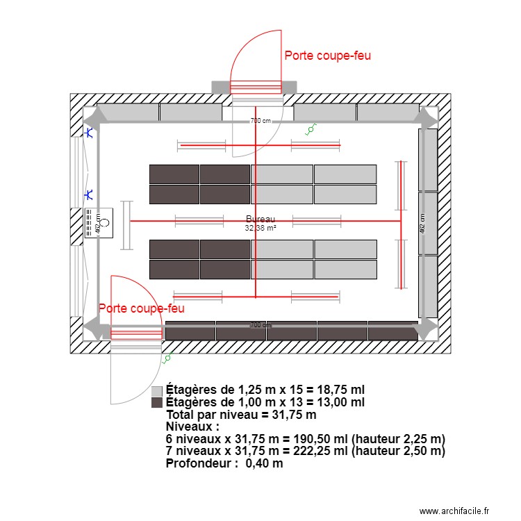 OMAK MAROC Option 2 îlots. Plan de 1 pièce et 32 m2