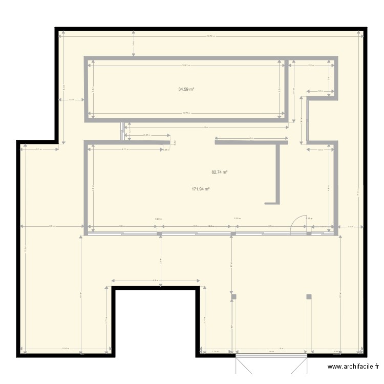 Rez de chaussée . Plan de 0 pièce et 0 m2