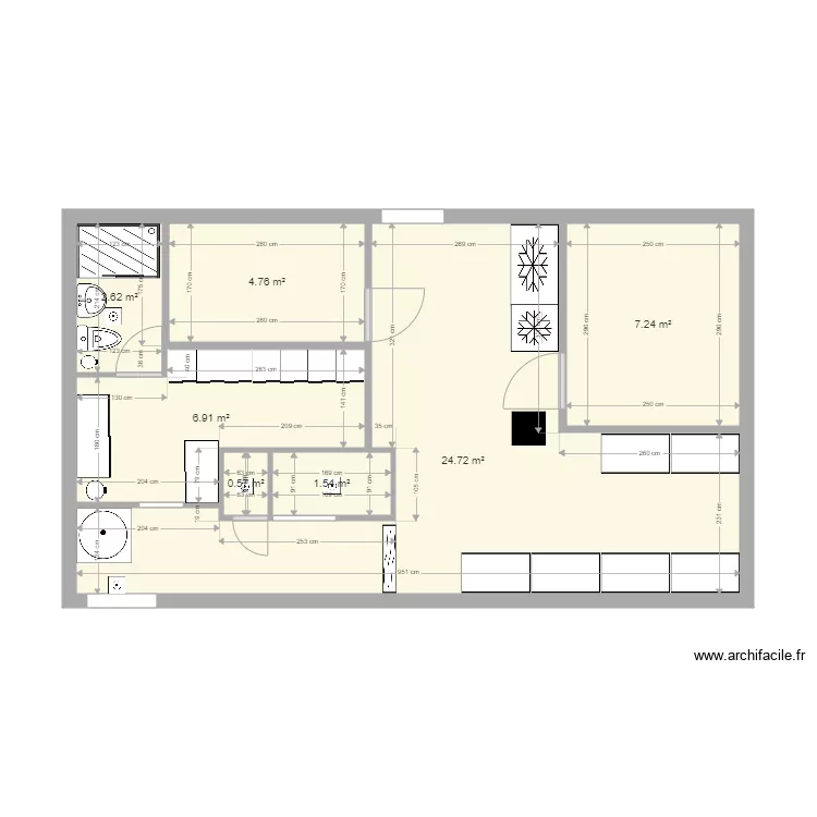 SOUS SOL NEW 2 BIS. Plan de 