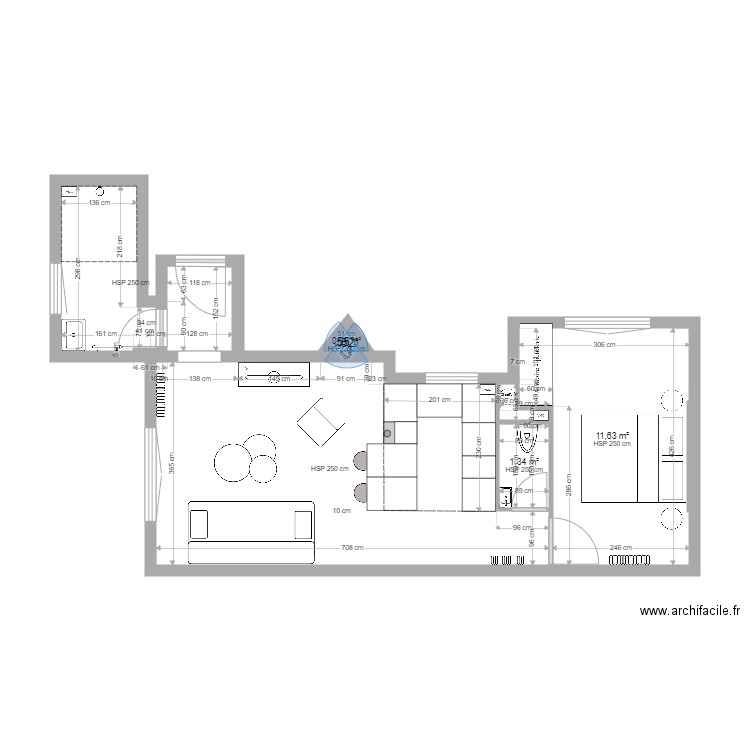alsace 1 aménagé. Plan de 0 pièce et 0 m2