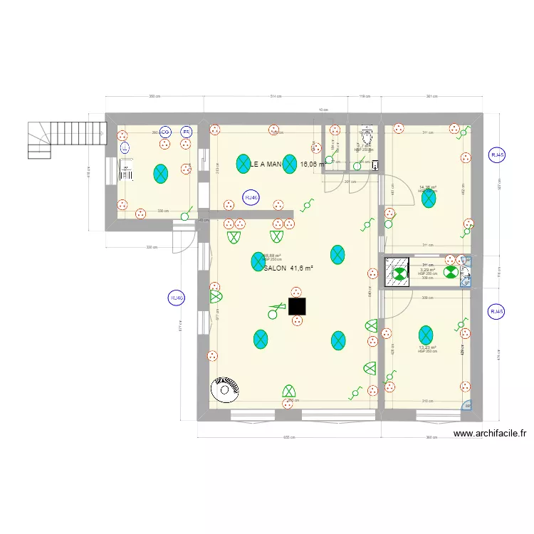 MAISON CONSTRUCTION OUMNAS DEF3-ELECTRICITE. Plan de MAISON CONSTRUCTION OUMNAS DEF3-ELECTRICITE. Plan de