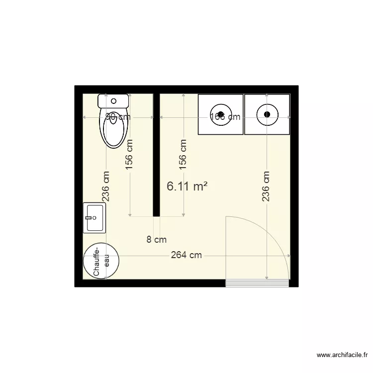 BUANDERIE. Plan de 