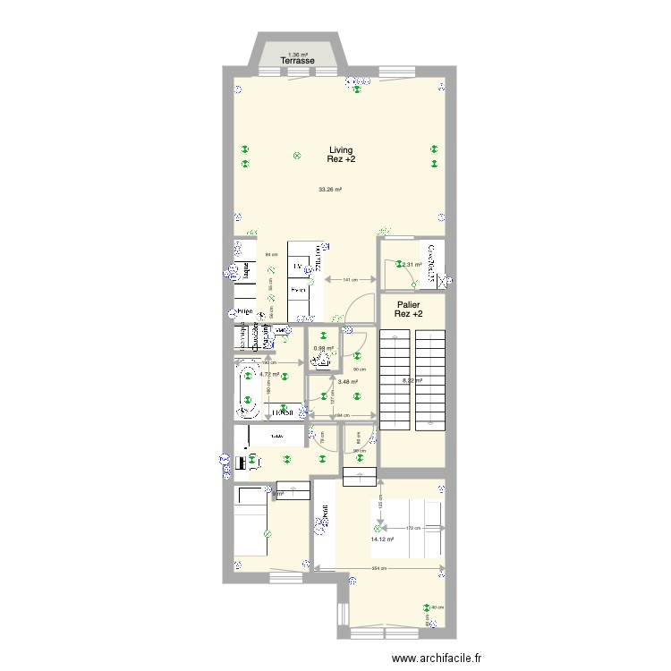 Marie José Rez2 Version 2 après 2e permis. Plan de 0 pièce et 0 m2