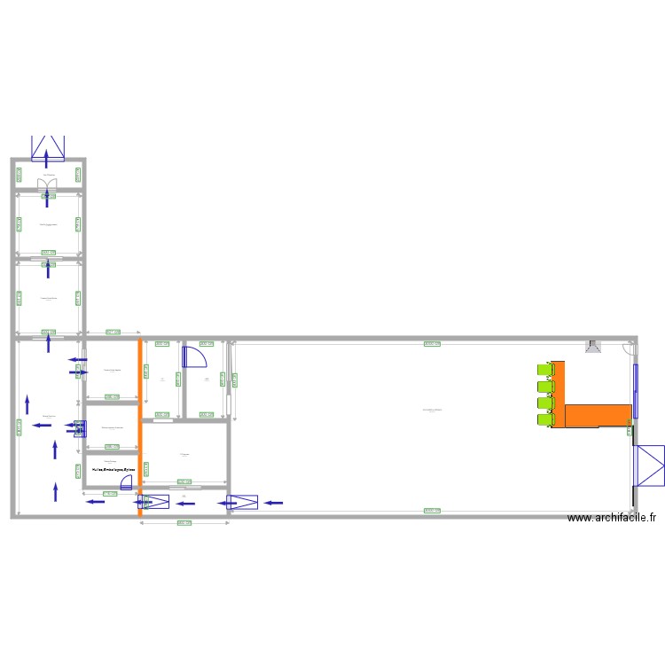 CIRCUIT DES PRODUITS VIANDES . Plan de 0 pièce et 0 m2