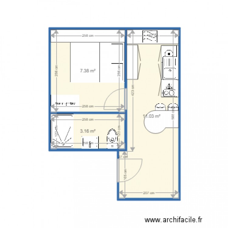 COTES FA 2. Plan de 0 pièce et 0 m2