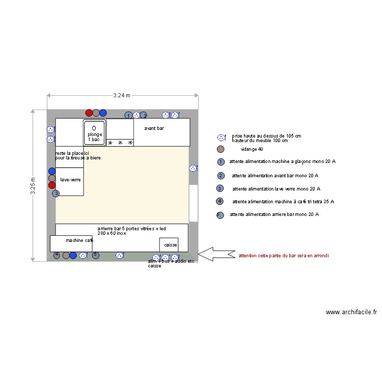 reservation du BAR le jardin 28 octobre. Plan de 0 pièce et 0 m2