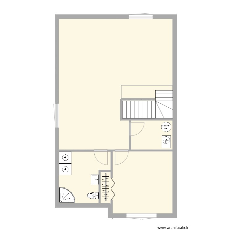 24x40 avec garage 4 chambres . Plan de 0 pièce et 0 m2