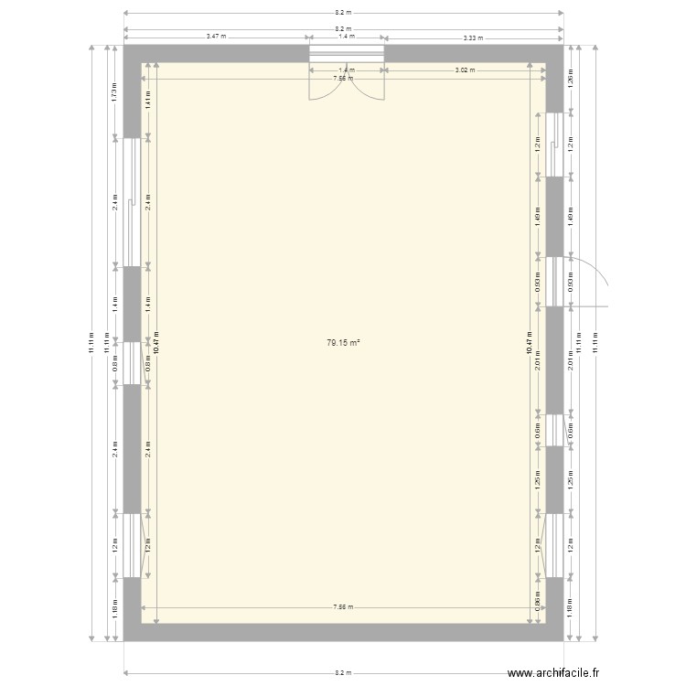 monte etage. Plan de 0 pièce et 0 m2