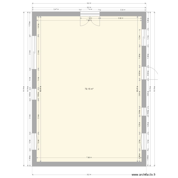 monte etage. Plan de 0 pièce et 0 m2