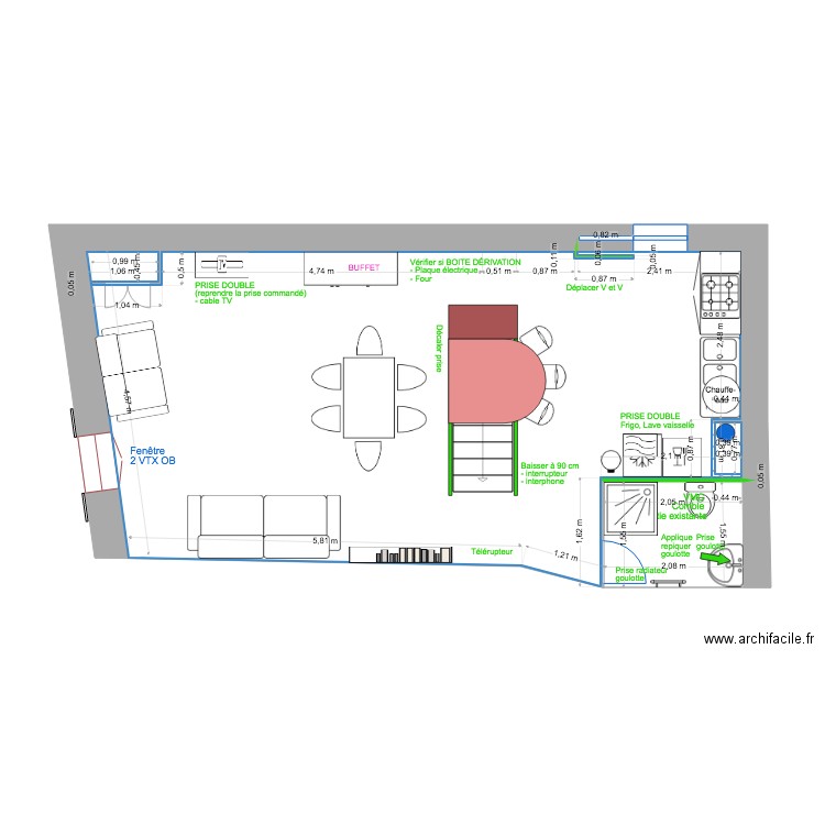 2 EME ÉTAGE  MODIF ELECTRIQUE. Plan de 0 pièce et 0 m2