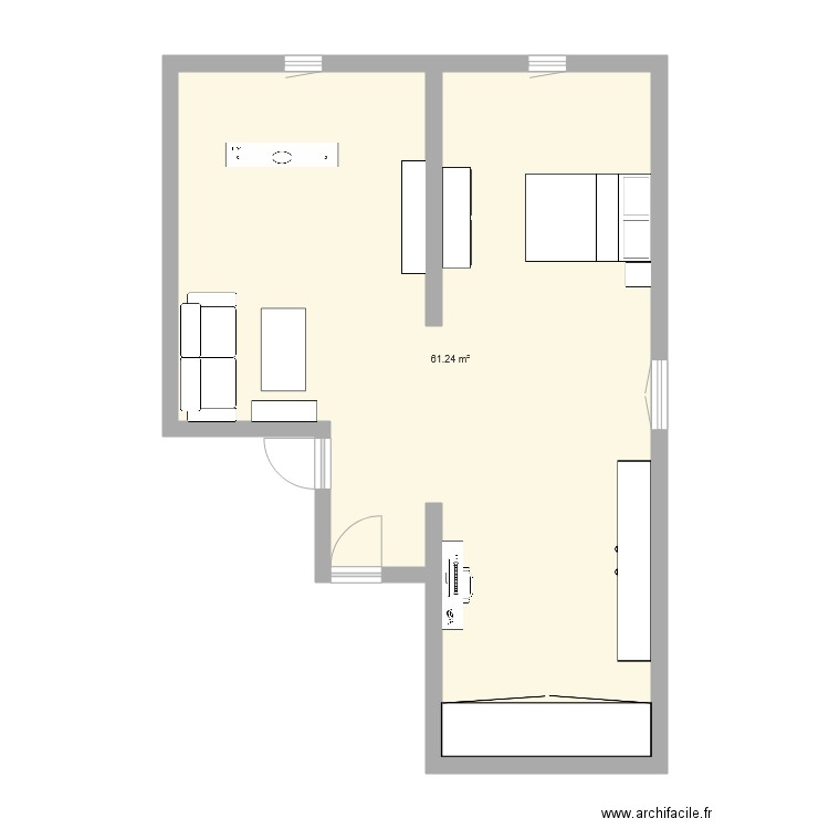 chambre. Plan de 0 pièce et 0 m2