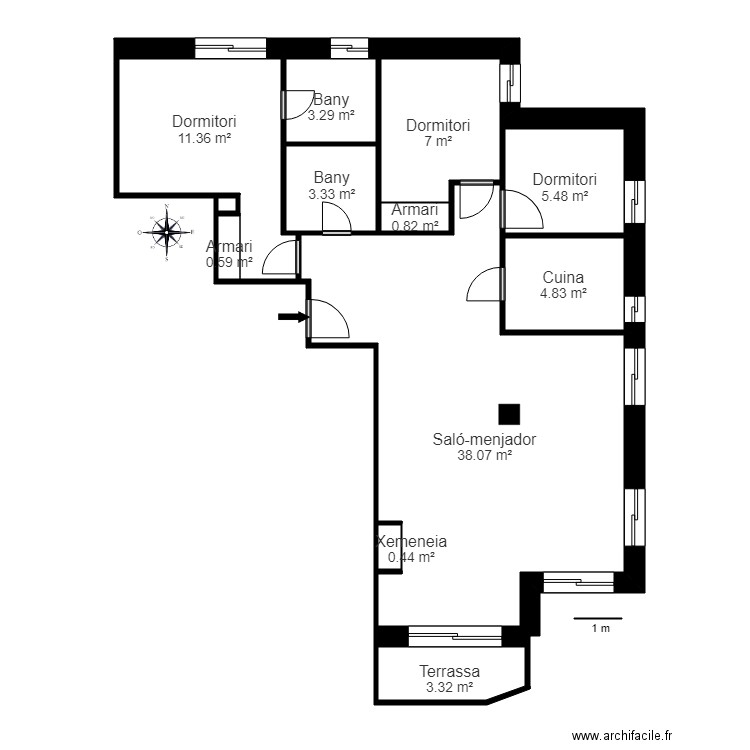 CR PRINCESA PARC ED CRISTINA PB 1 ARINSAL LA MASSANA. Plan de 0 pièce et 0 m2