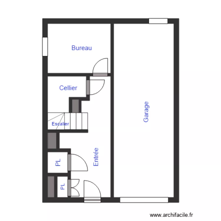 SPIONE 1ETG. Plan de 