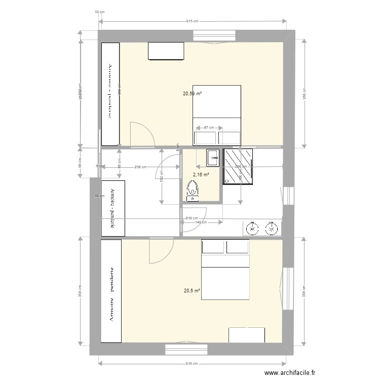 Doudeau. Plan de 0 pièce et 0 m2