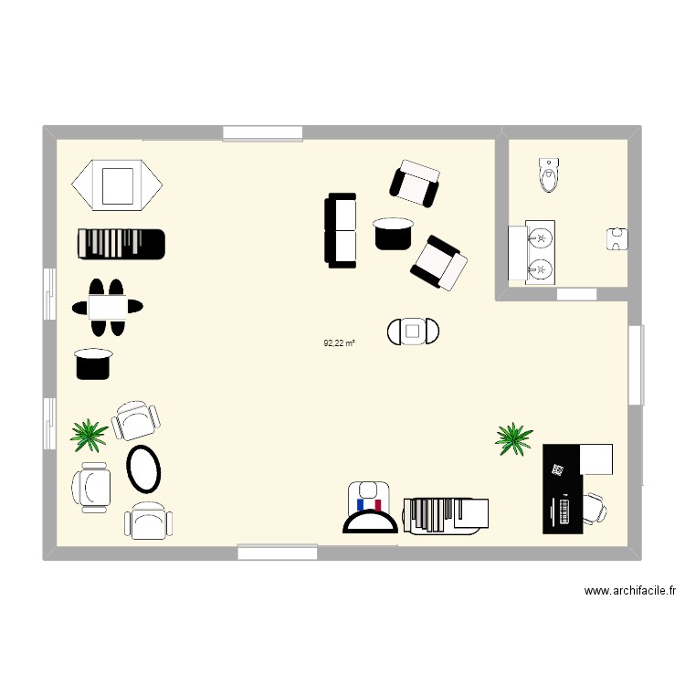 de bureau. Plan de 0 pièce et 0 m2